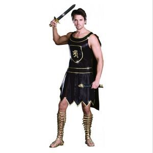 NWT Babe-a-lonian Warrior Man Costume - Adult Roman Warrior Costume